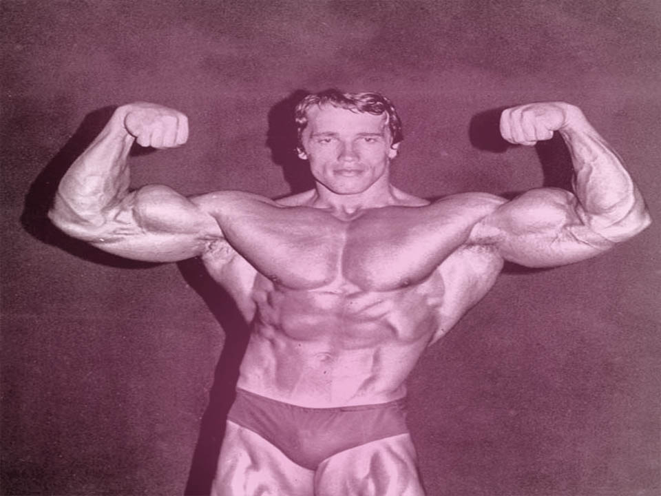 Arnold Schwarzenegger pose